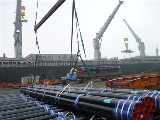 loading of seamless steel pipe
