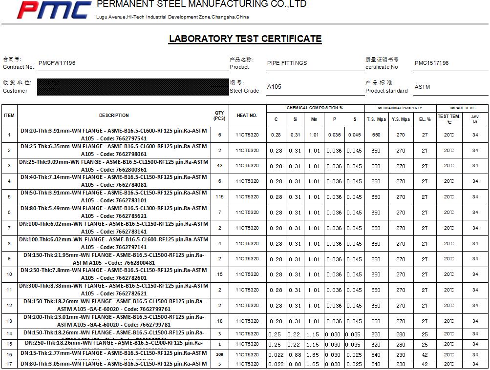 ASTM A105 Wind Flange