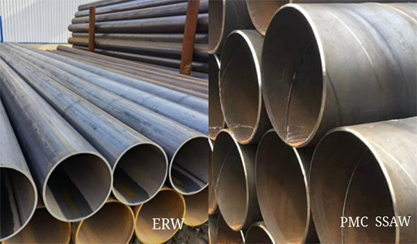 erw pipe vs spiral steel pipe
