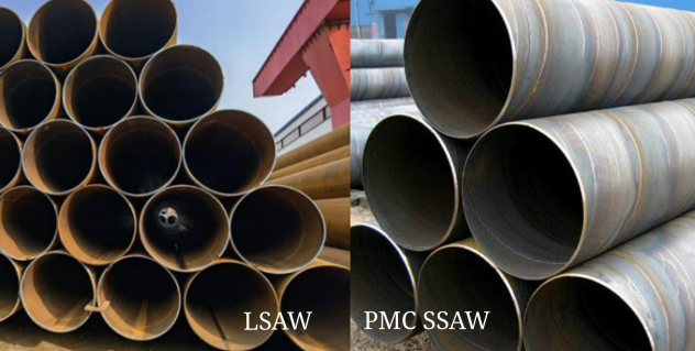 SSAW steel pipe vs LSAW steel pipe