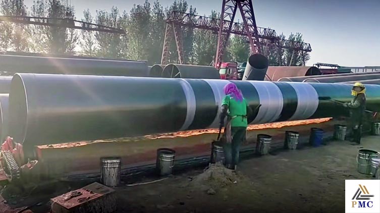 3PE Anti-corrosion spiral steel pipe