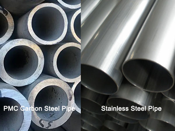 pmc carbon steel pipe vs stainless steel pipe