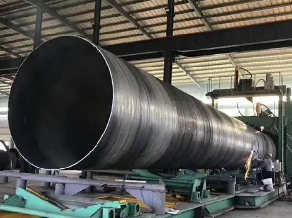 spiral steel pipe production