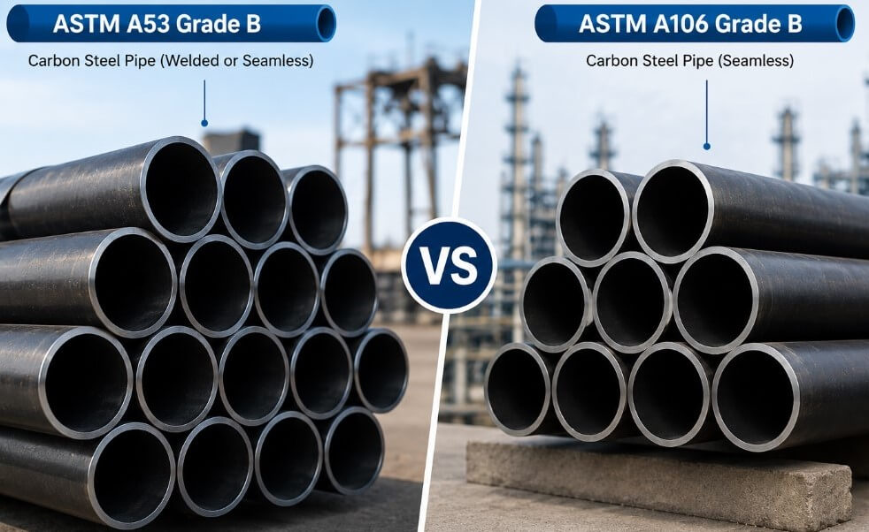 ASTM A53 vs ASTM A106 Grade B pipe