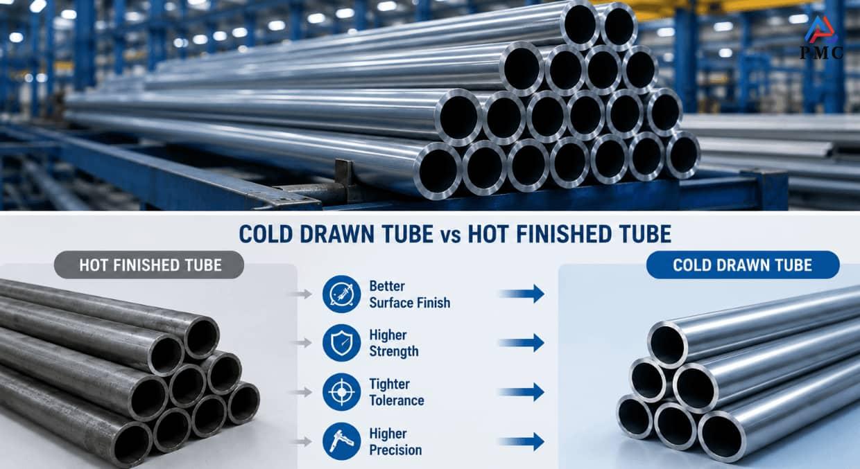 cold drawn vs hot finished tube