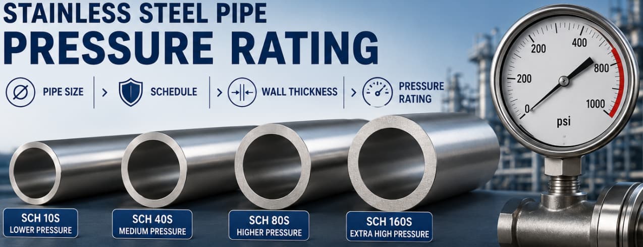 stainless steel pipe pressure rating