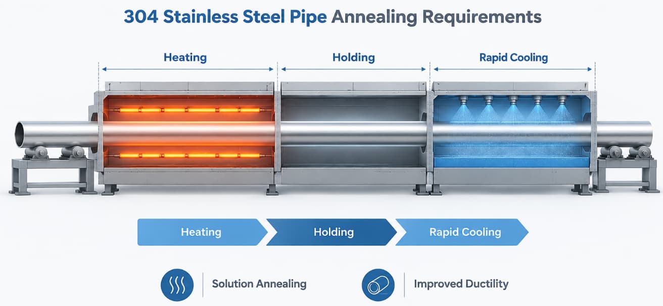 304 Stainless Steel Pipe Annealing Requirements