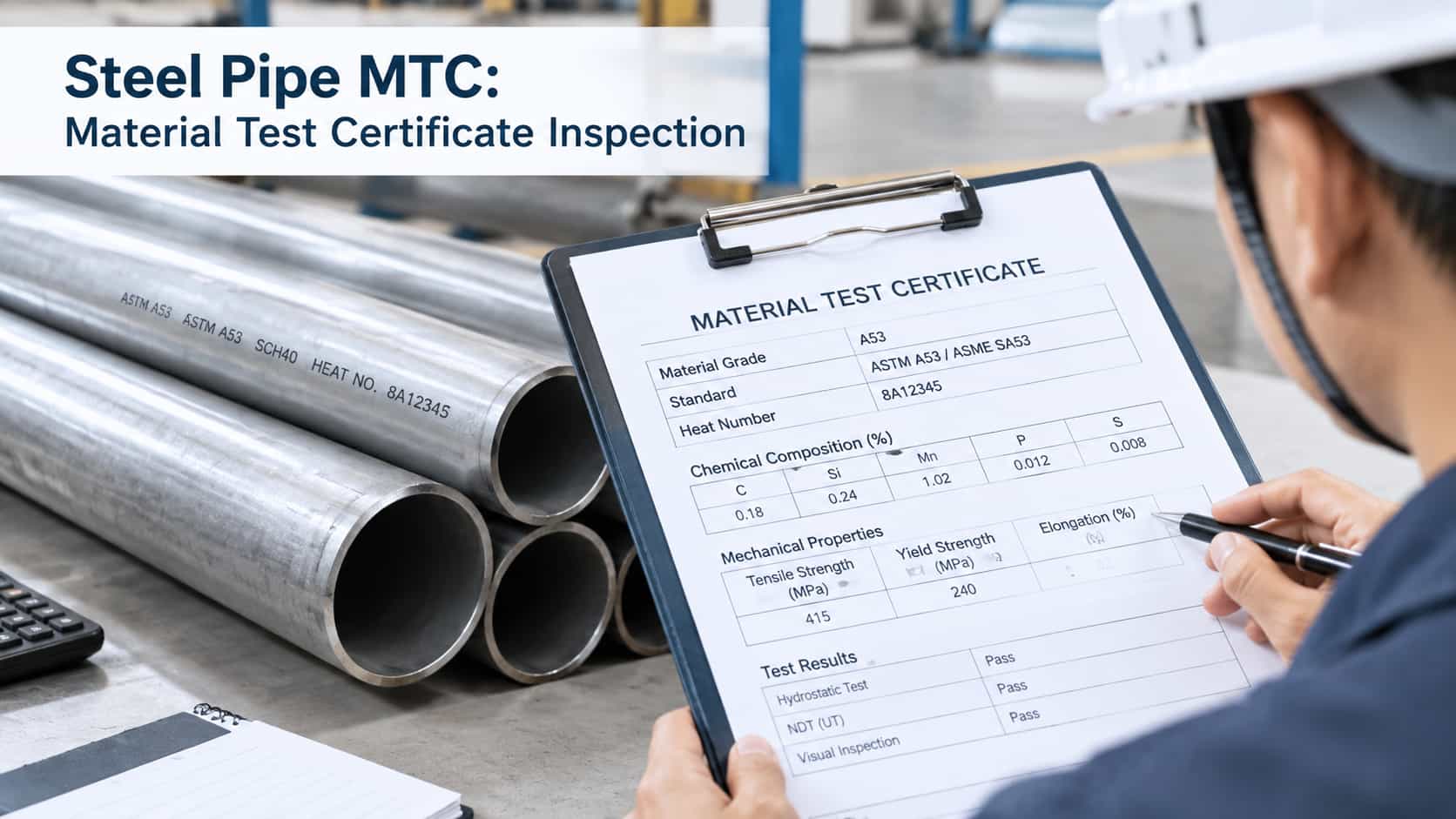 steel pipe MTC